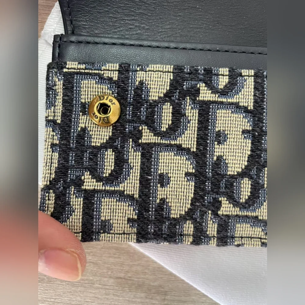 Dior Saddle Jasmine Gusset Card Holder
